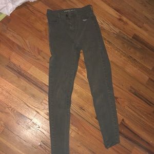 super soft green american eagle jeans